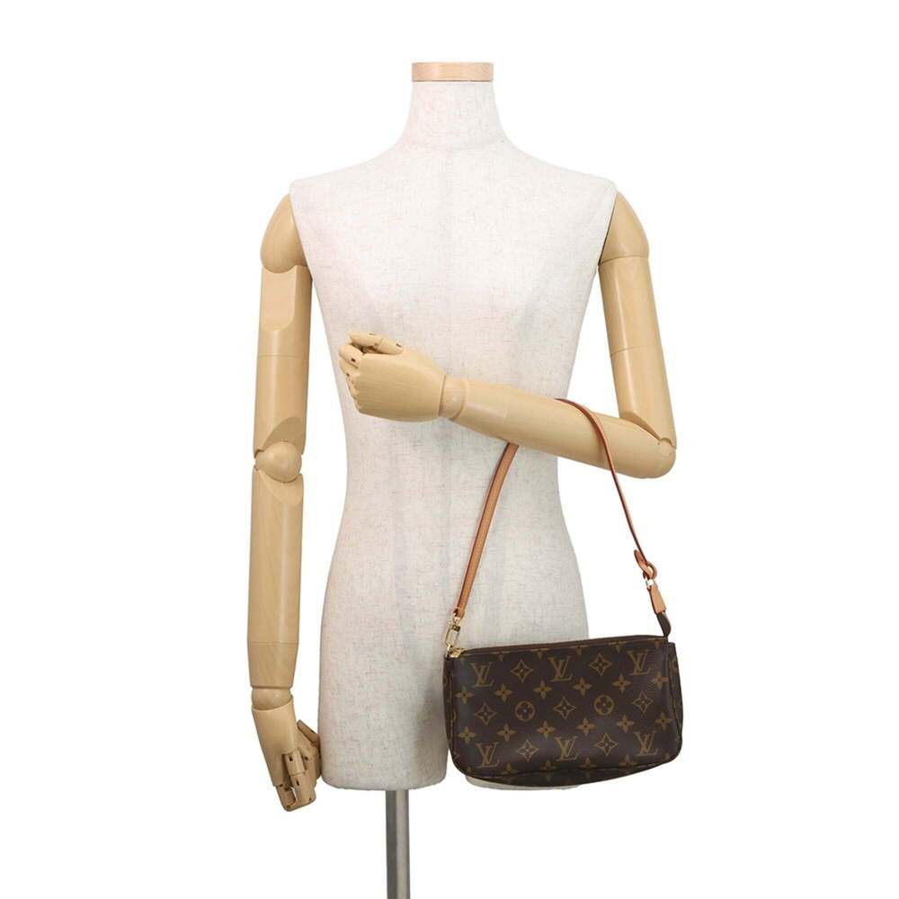 LOUIS VUITTON Brown Monogram Pochette Pouch - Picture 4 of 15